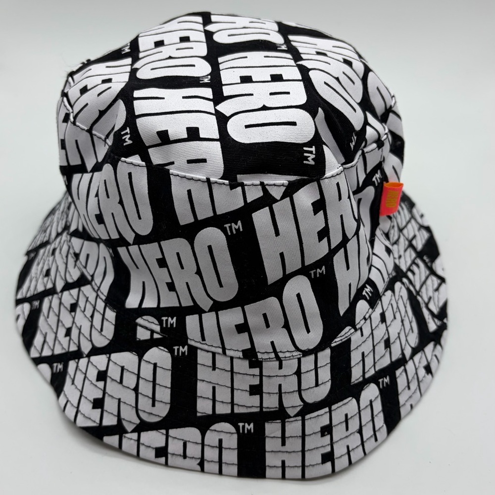HERO Reversible Bucket Hat, Black & White OSFM